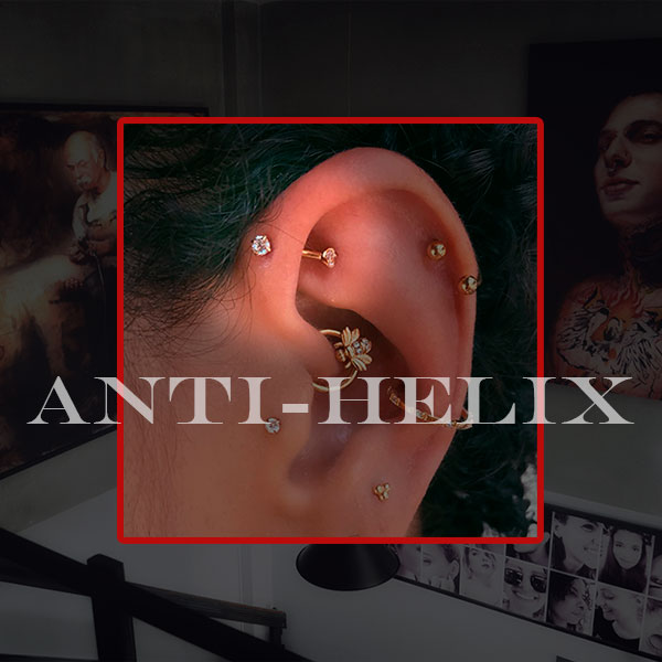 Cuidados com piercing anti-helix